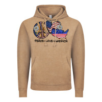 Vintage Coffee peace love america Vintage Hoodie - SublimationCraftShop