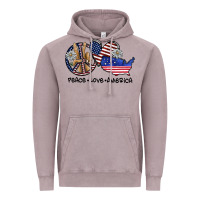 Vintage Zinc peace love america Vintage Hoodie - SublimationCraftShop