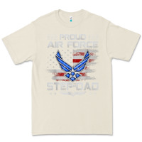 Bone proud air force step dad veteran vintage flag veterans day t shirt Premium Tee - FloraArt