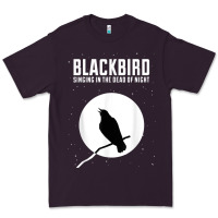 Plum blackbird singing in the dead of night t shirt Premium Tee - FloraArt
