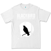 White blackbird singing in the dead of night t shirt Premium Tee - FloraArt