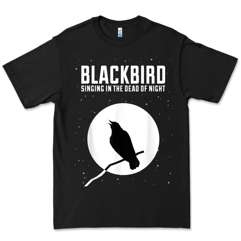 Blackbird Singing In The Dead Of Night T Shirt Premium Tee by FloraArt | Teevron