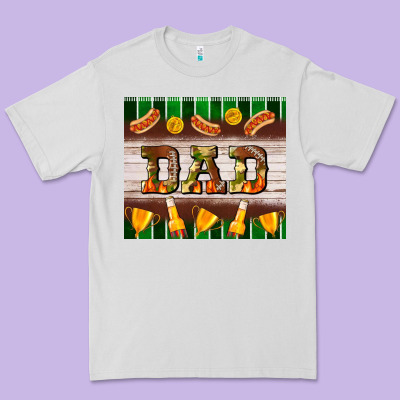 Football Dad Tumbler Premium Tee Designed By Bundleandbundleshop