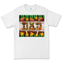 White Football Dad Tumbler Premium Tee - BundleAndBundleShop