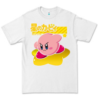 White kirby men's pink Premium Tee - FloraArt