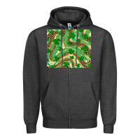Charcoal Heather St. Patrick's Day Shamrock Leopard Zipper Hoodie - RanaPortraitStore