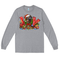 Heather Grey joy pig Long Sleeve Tee - LillyAllenDesigns