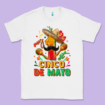 My First Cinco De Mayo Classic Tee Designed By Fadigitalartstudio