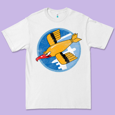 Ww2 91st Bomb Squadron Flying Fortress Soaring Bird Patch Premium Tee Designed By Floraart