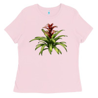 Bubblegum Pink Bromeliads Ladies Tee - LillyAllenDesigns