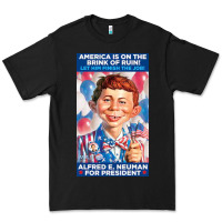 Black alfred e. neuman for president Premium Tee - FloraArt
