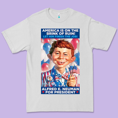 Alfred E. Neuman For President Premium Tee Designed By Floraart