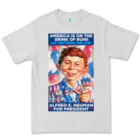 Dove Grey alfred e. neuman for president Premium Tee - FloraArt