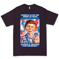 Plum alfred e. neuman for president Premium Tee - FloraArt