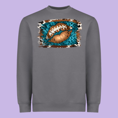 Football Lips Heavyweight Sweatshirt Designed By Jasminsmagicworld