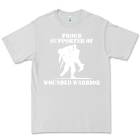 Dove Grey wounded warrior Premium Tee - FloraArt