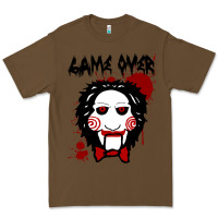 Cacao Billy Puppet Saw Jigsaw Inspired Premium Tee - FloraArt