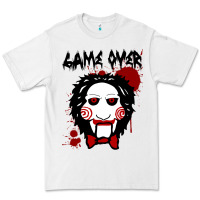 White Billy Puppet Saw Jigsaw Inspired Premium Tee - FloraArt