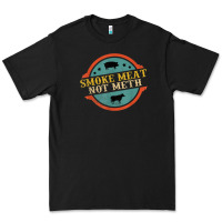 Black smoke meat not meth funny bbq grill lover meat lover retro Premium Tee - FloraArt