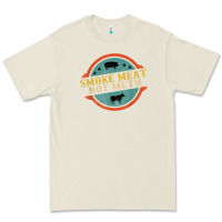 Bone smoke meat not meth funny bbq grill lover meat lover retro Premium Tee - FloraArt