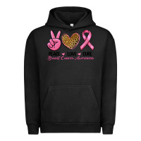 Pigment Black peace love cure Urban Hoodie - RanaPortraitStore