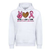 White peace love cure Urban Hoodie - RanaPortraitStore