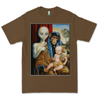 Cacao alien chimp baby religion conspiracy poster Premium Tee - FloraArt