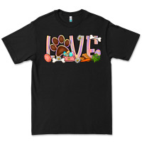 Black Easter love dog paw Premium Tee - BundleAndBundleShop