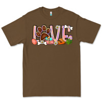 Cacao Easter love dog paw Premium Tee - BundleAndBundleShop