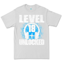 Dove Grey Level 18 Unlocked Birthday 18 Years Gamer Premium T Shirt Premium Tee - FloraArt