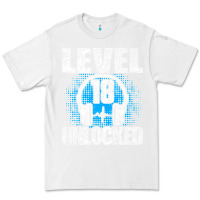 White Level 18 Unlocked Birthday 18 Years Gamer Premium T Shirt Premium Tee - FloraArt