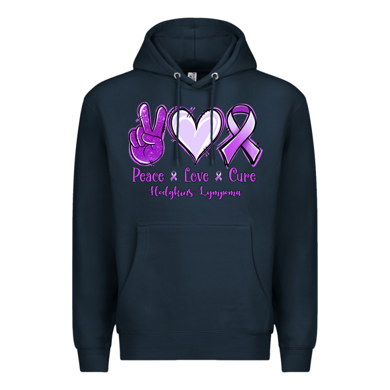 Peace Love Cure Odgkins Lympoma Premium Hoodie by Jasminsmagicworld | Teevron