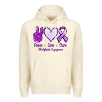 Sandshell Peace Love Cure Odgkins Lympoma Premium Hoodie - Jasminsmagicworld