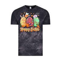 Cloud Black Happy Easter Eggs Nurse Vintage Tee - LillyAllenDesigns