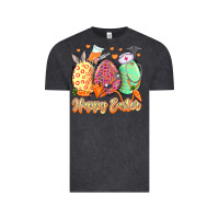 Vintage Black Happy Easter Eggs Nurse Vintage Tee - LillyAllenDesigns