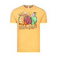 Vintage Mustard Happy Easter Eggs Nurse Vintage Tee - LillyAllenDesigns