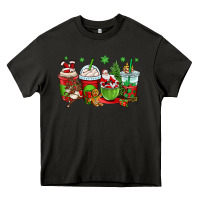 Asphalt christmas santa claus coffee cups Heavy Core Tee - OliviaCreatesArt