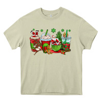 Christmas Santa Claus Coffee Cups Heavy Core Tee | Teevron