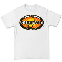 White Survivor Outwit, Outplay, Outlast Premium Tee - FloraArt
