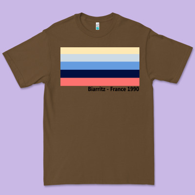 Biarritz France 1990 Premium Tee Designed By Floraart