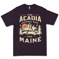 Plum acadia national park maine nature hike outdoors vintage t shirt Premium Tee - ArtMosaic