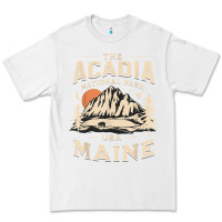 White acadia national park maine nature hike outdoors vintage t shirt Premium Tee - ArtMosaic