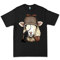Black Detective Sheep Lamb Spy Investigator Farmer Sheep Lover 53 Premium Tee - ArtMosaic