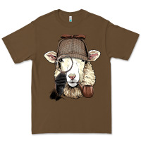 Cacao Detective Sheep Lamb Spy Investigator Farmer Sheep Lover 53 Premium Tee - ArtMosaic