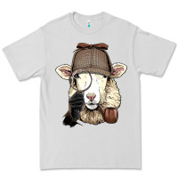 Dove Grey Detective Sheep Lamb Spy Investigator Farmer Sheep Lover 53 Premium Tee - ArtMosaic