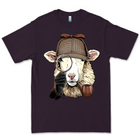 Plum Detective Sheep Lamb Spy Investigator Farmer Sheep Lover 53 Premium Tee - ArtMosaic