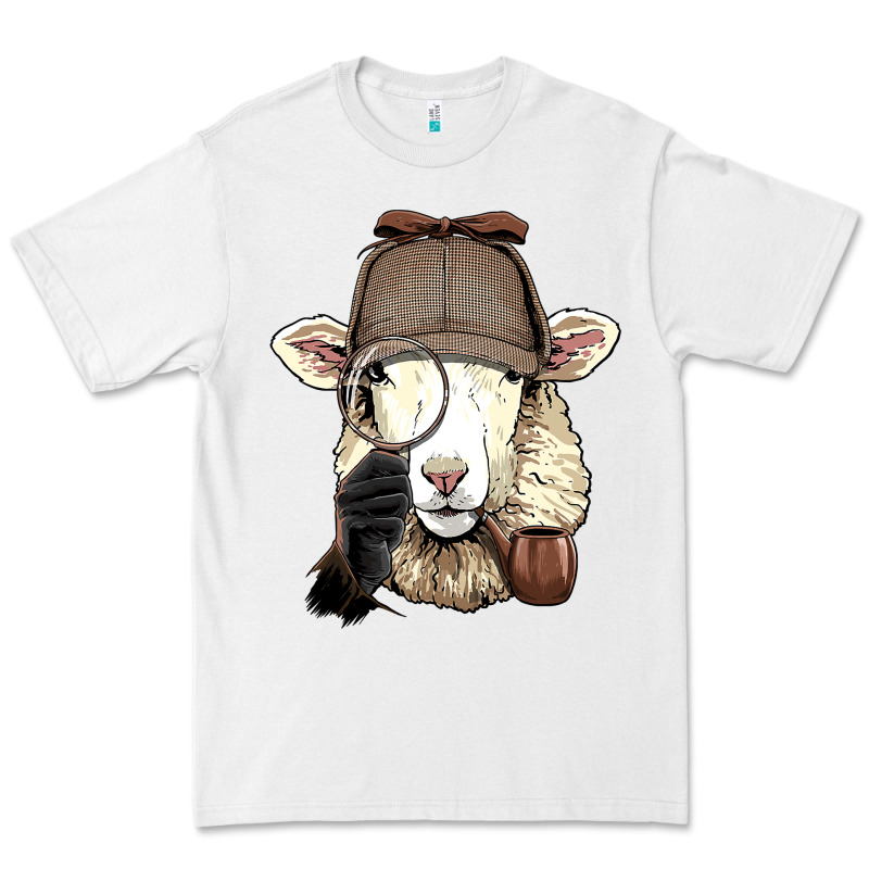 Detective Sheep Lamb Spy Investigator Farmer Sheep Lover 53 Premium Tee by ArtMosaic | Teevron