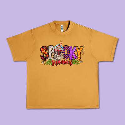 Spooky Summer Vibes Urban Heavy Tee Designed By Cowhidedigitalart