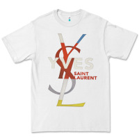 White yvessaintlaurent Premium Tee - ArtMosaic