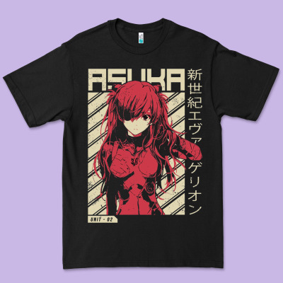 Asuka Evangelion Premium Tee Designed By Artmosaic